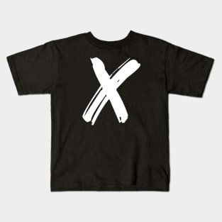 Graffiti Letter X Punk Streetwear Kids T-Shirt